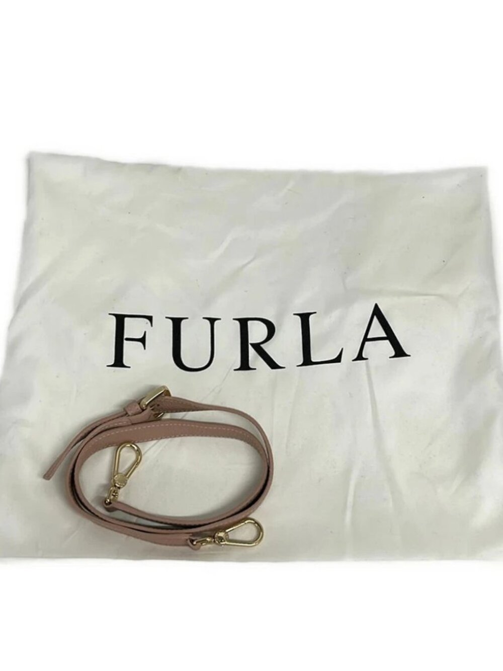 FURLA Pink Beige Leather Handbag - Picture 8 of 14